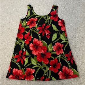Vintage BaBa Hawaii Floral Dress, Size L